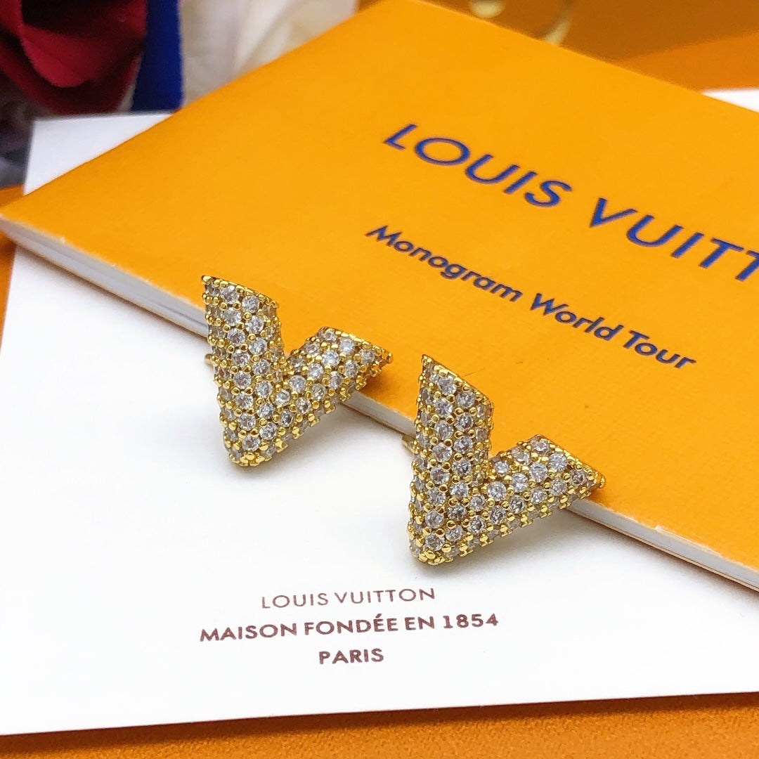 Louis Vuitton Diamonds 18K Gold Earrings