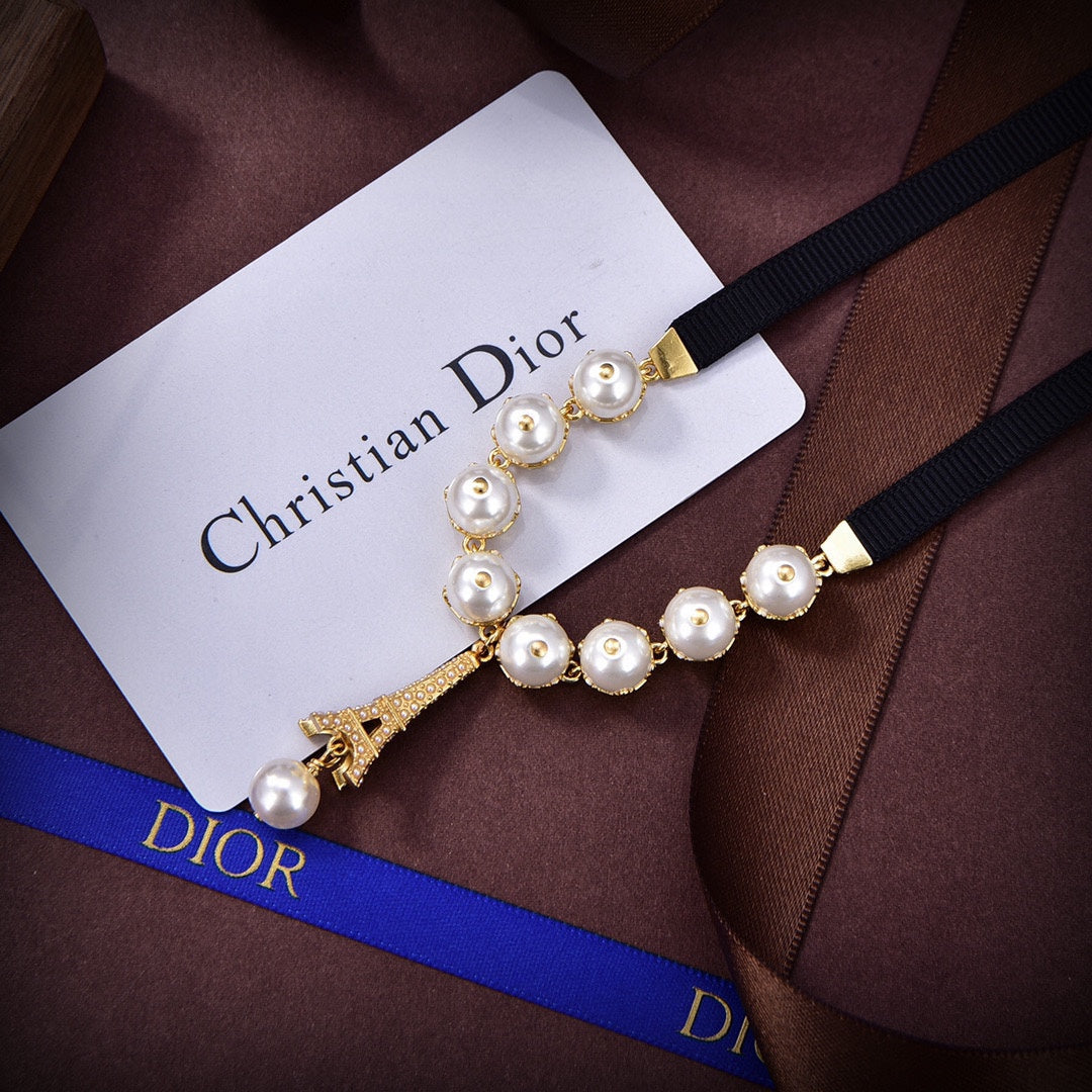 Dior Plan De Paris Choker 18K Gold Necklace