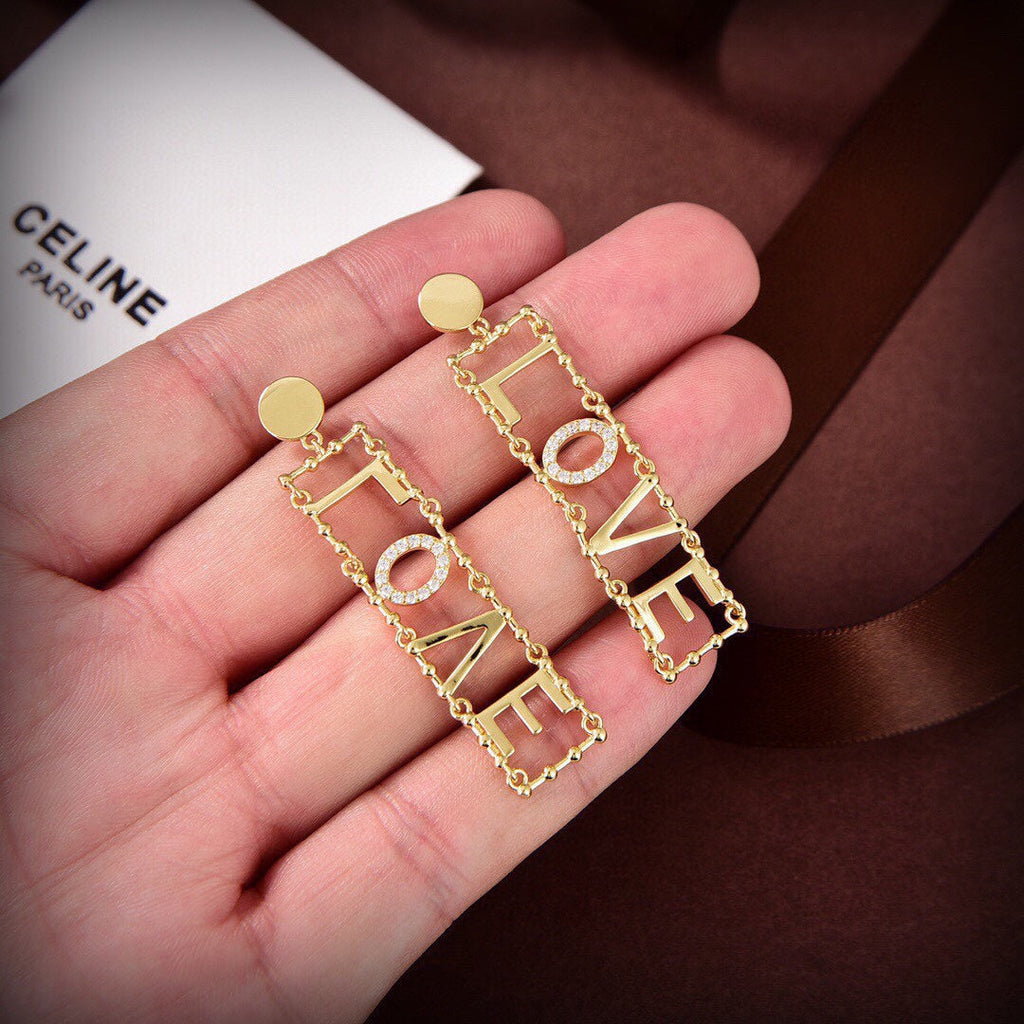Celine LOVE Diamonds 18K Gold Earrings