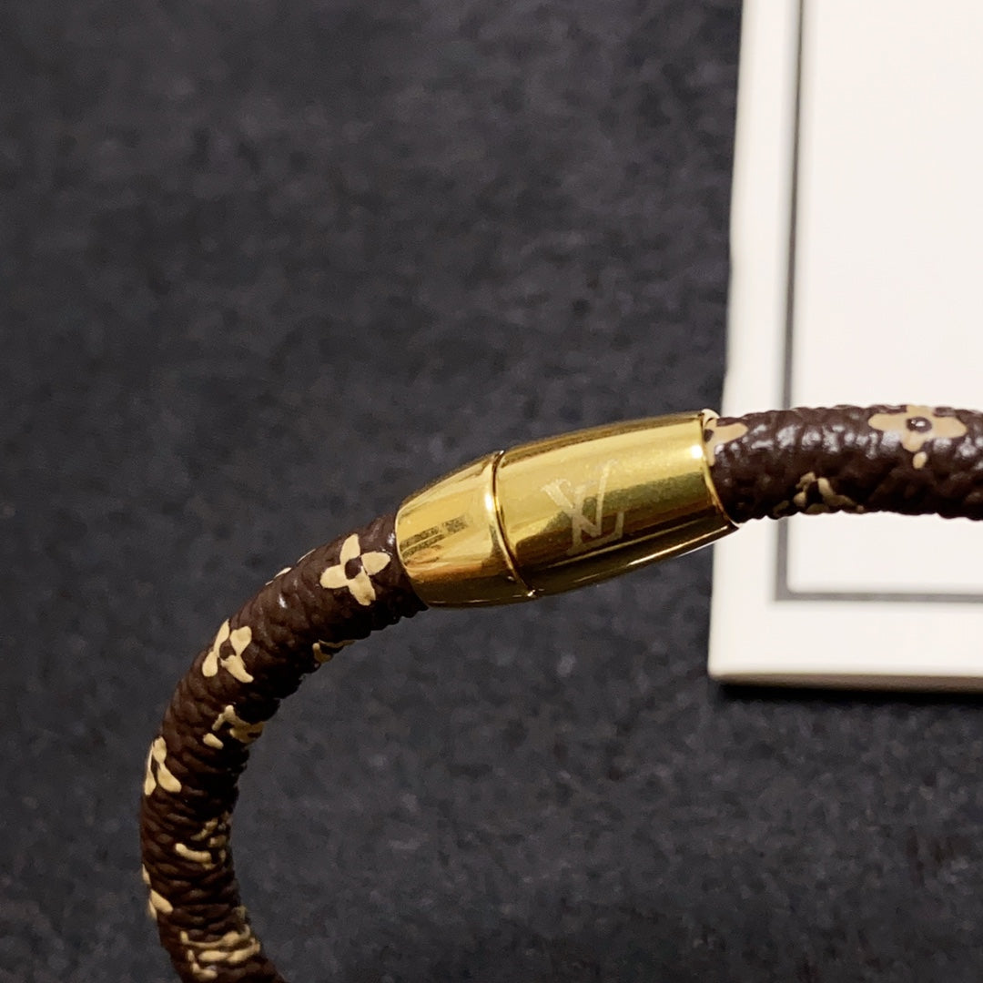 Louis Vuitton Monogram 18K Gold Bracelet