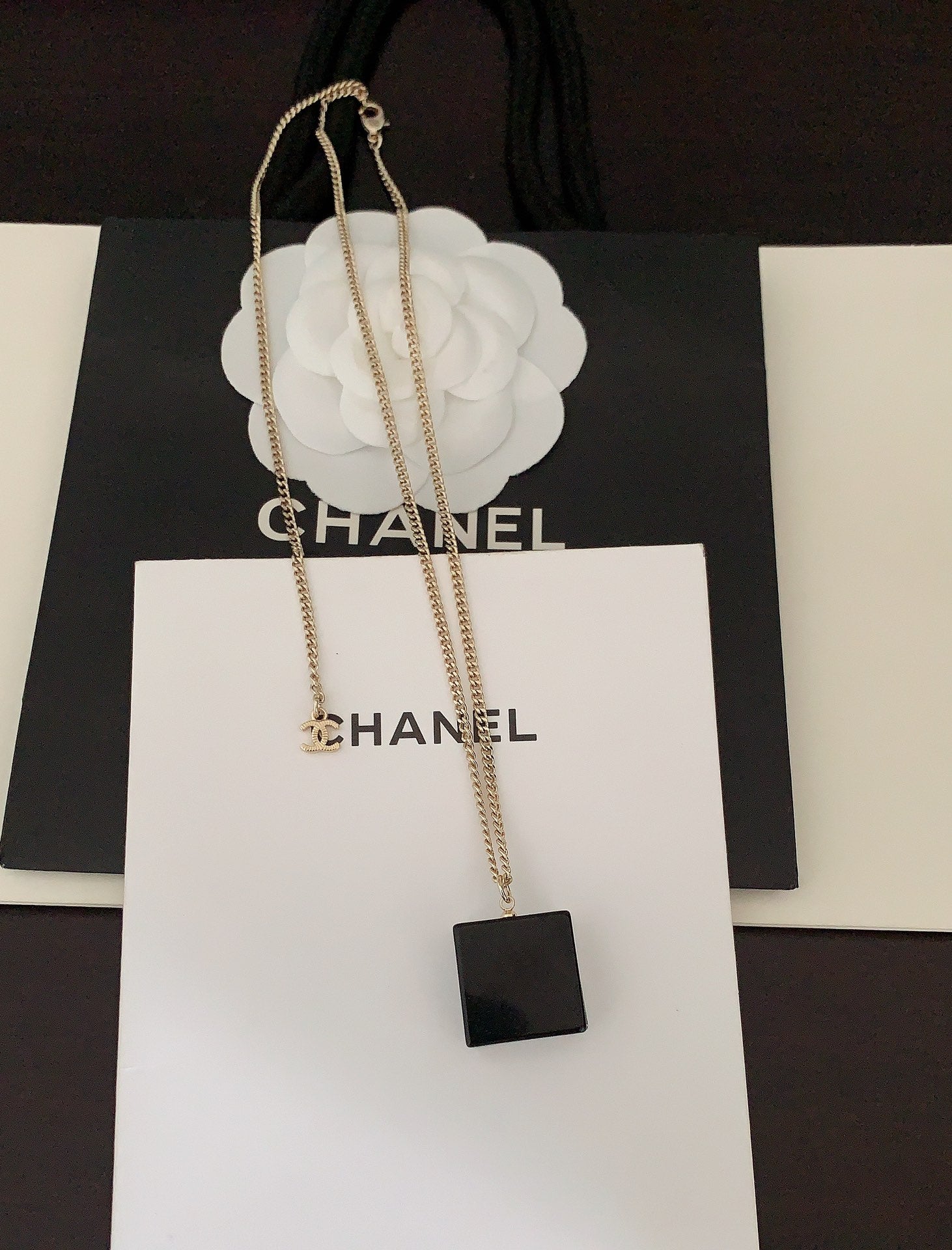 Chanel Crystals 18K Gold Necklace