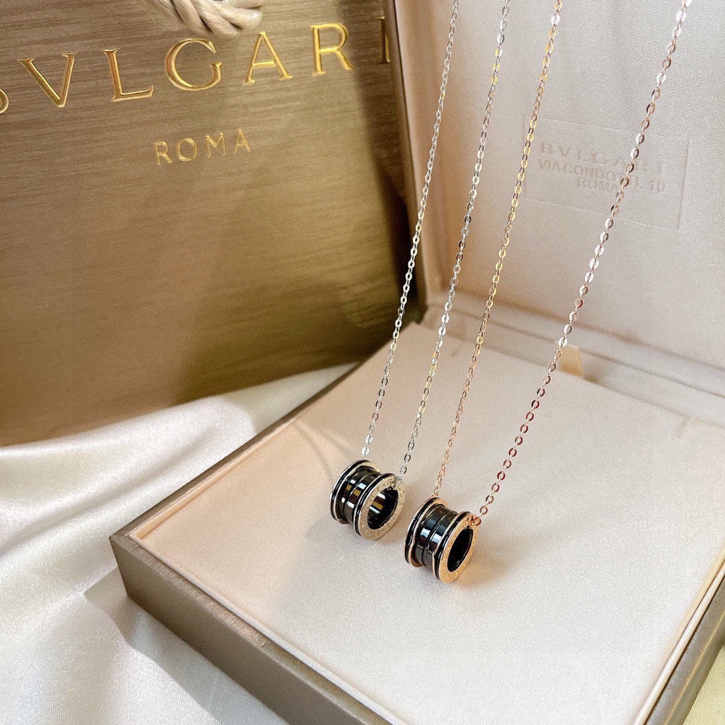 B.zero1 Black Ceramic 18K Gold Necklace