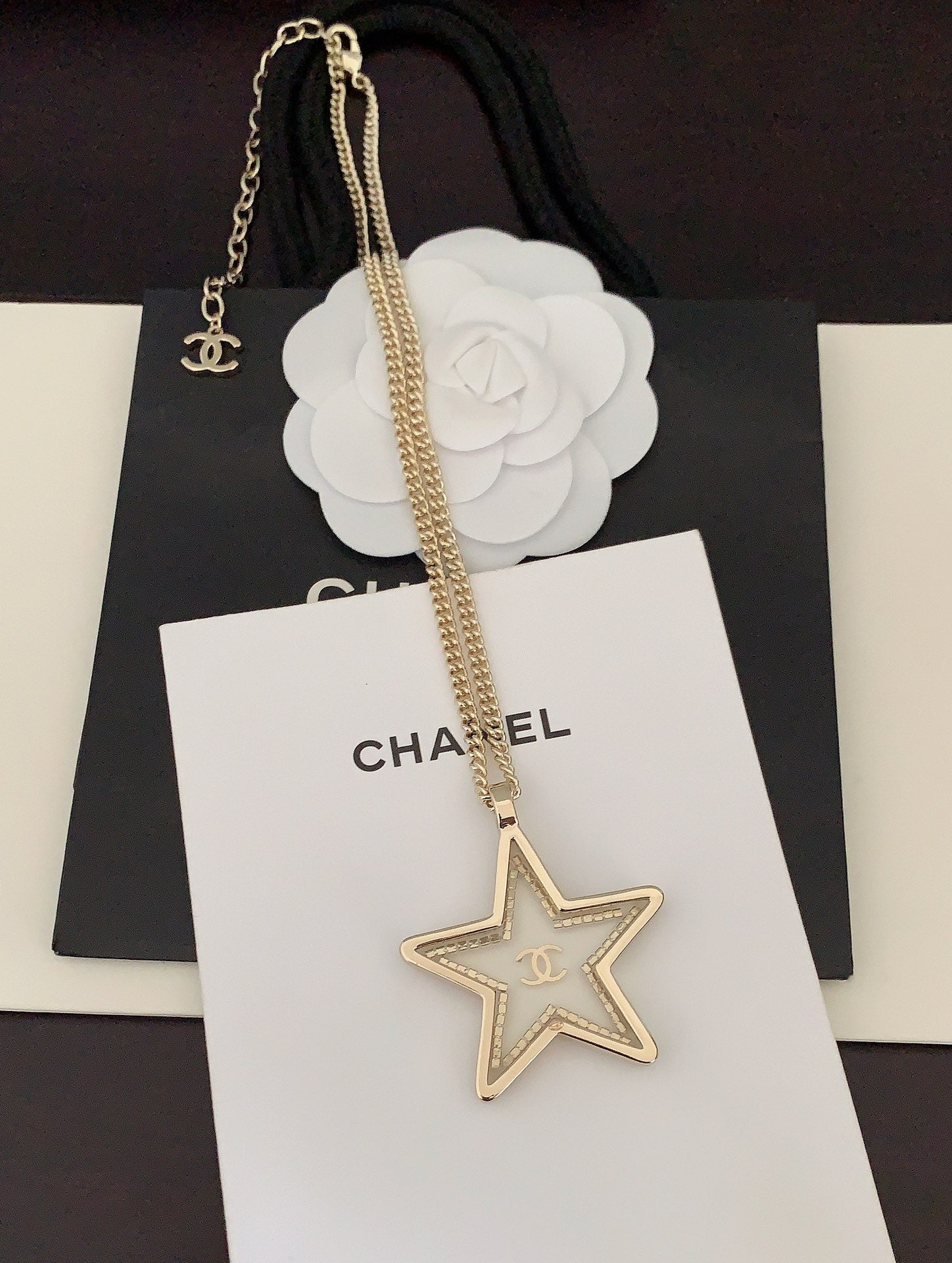 Chanel Star Chain 18K Gold Necklace