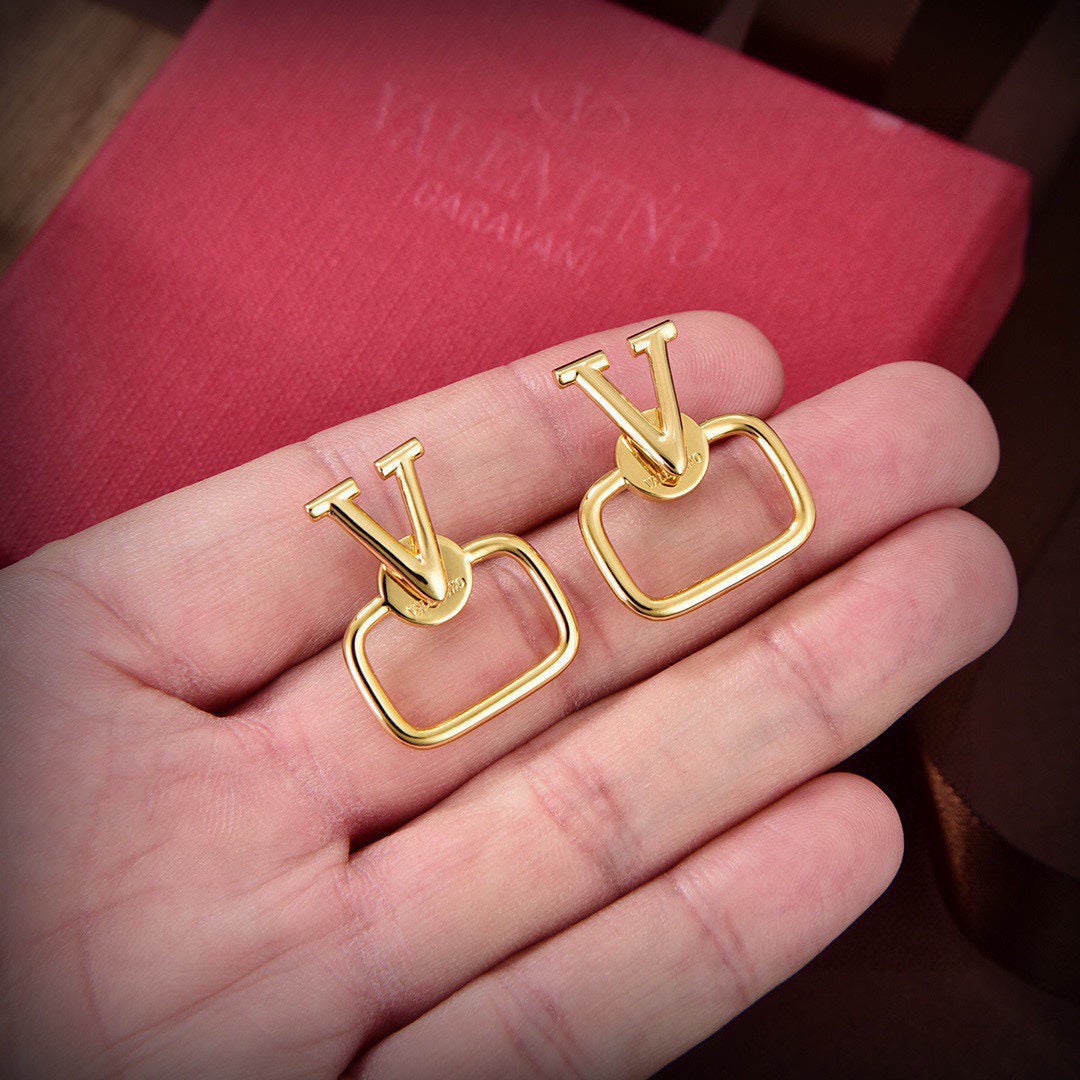 Valentino 18K Gold Earrings