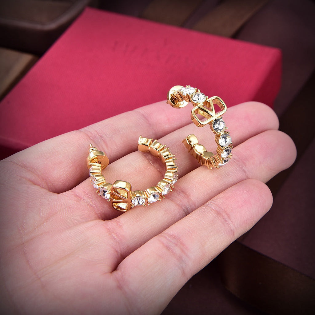 Valentino Valentino Signature 18K Gold Earrings