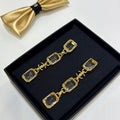 Chanel 26P Crystal Gold 18K Gold Earrings
