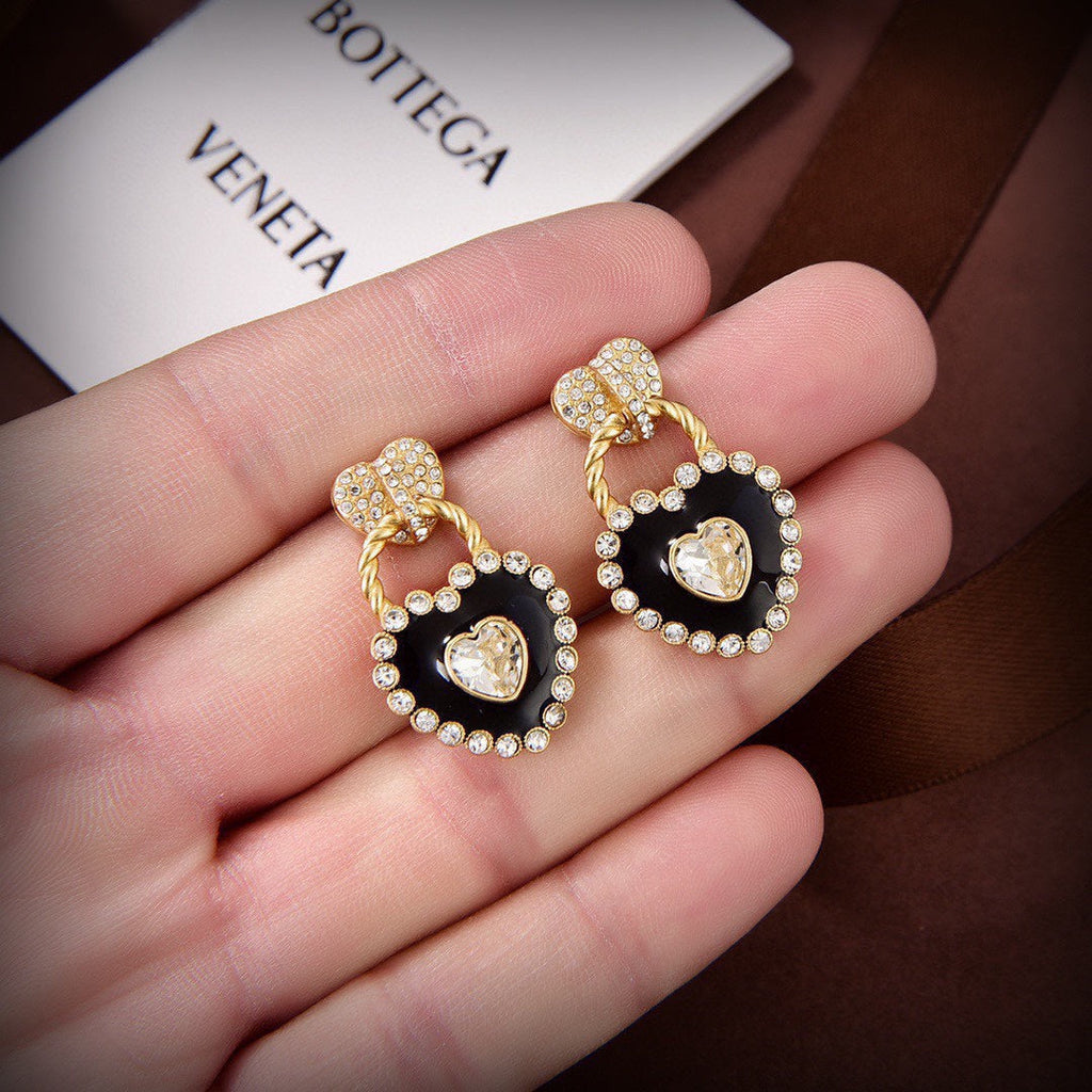 Bvlgari Heart Diamonds 18K Gold Earrings