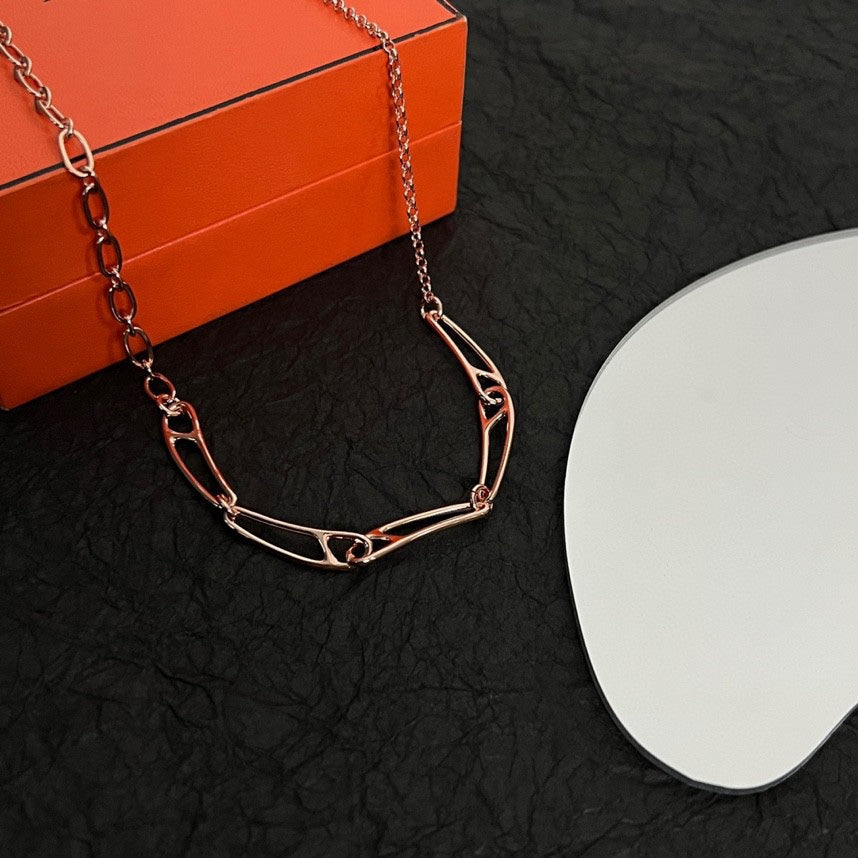 Hermes Chaine D'ancre Chain 18K Gold Necklace