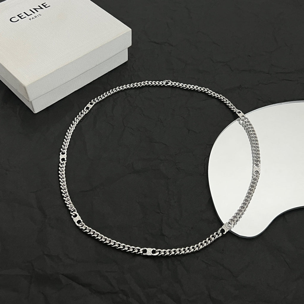 Celine Gourmette Chain 18K Gold Necklace
