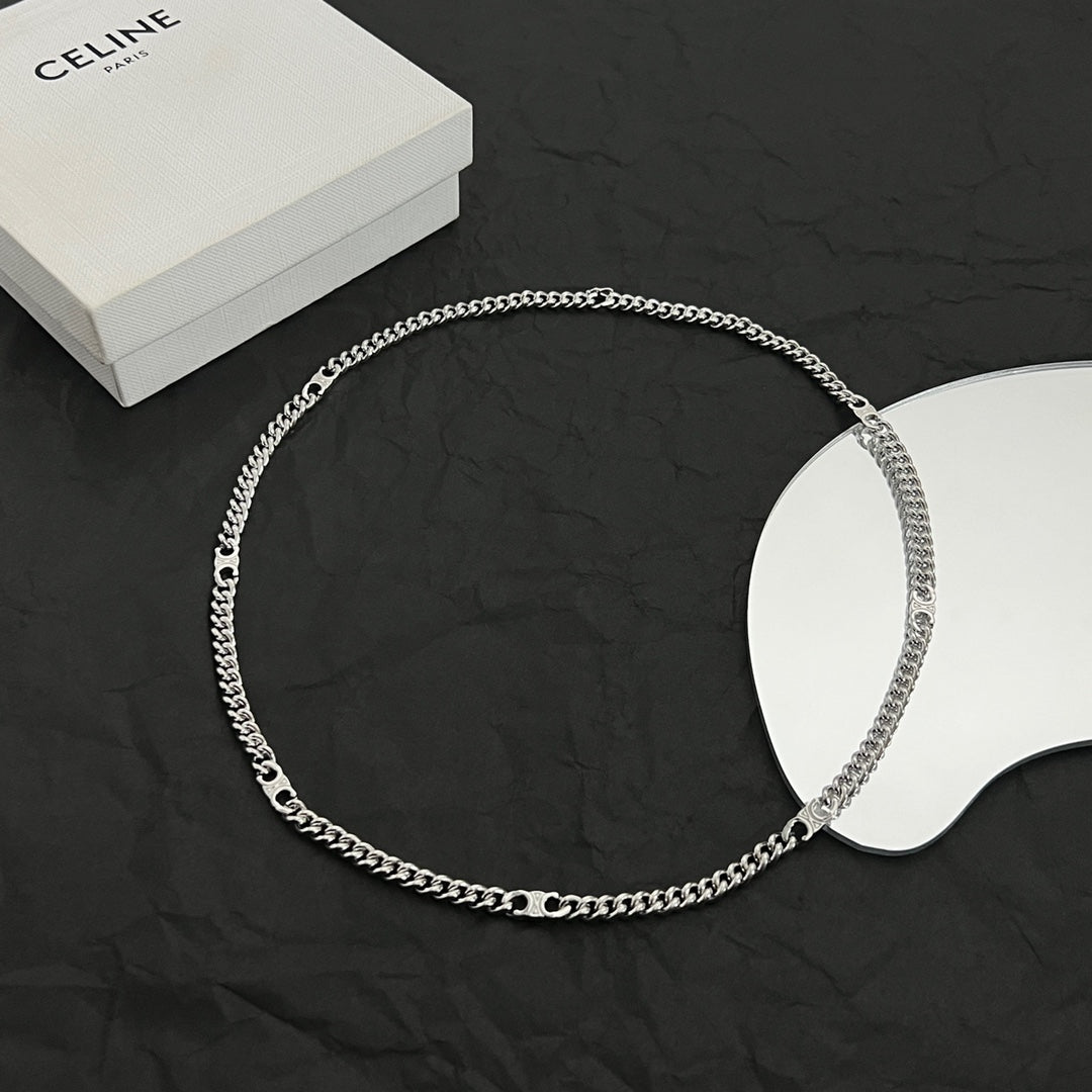 Celine Gourmette Chain 18K Gold Necklace