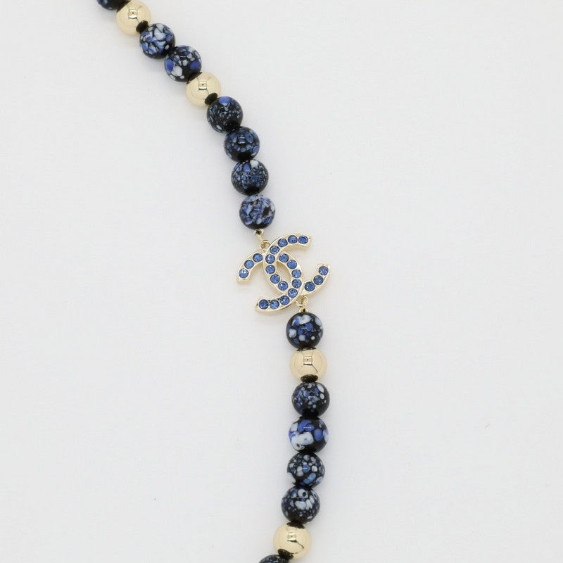 Chanel Blue Pearl 18K Gold Necklace