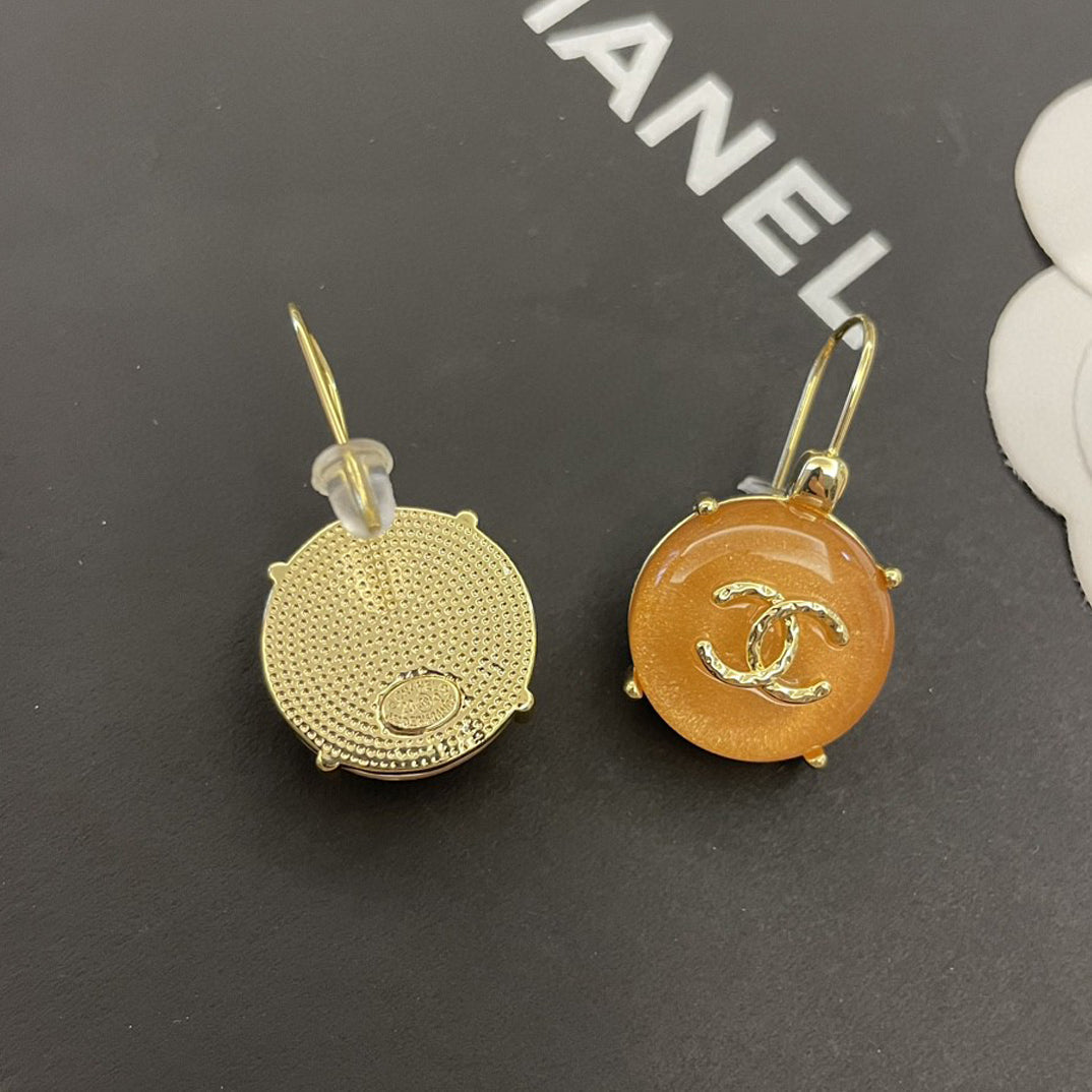 Chanel Crystals 18K Gold Earrings