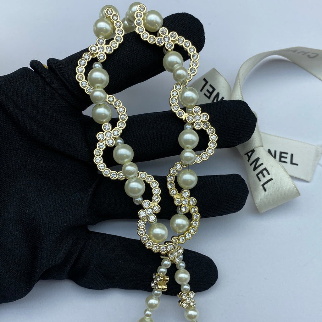 Chanel Pearl Chain 18K Gold Necklace