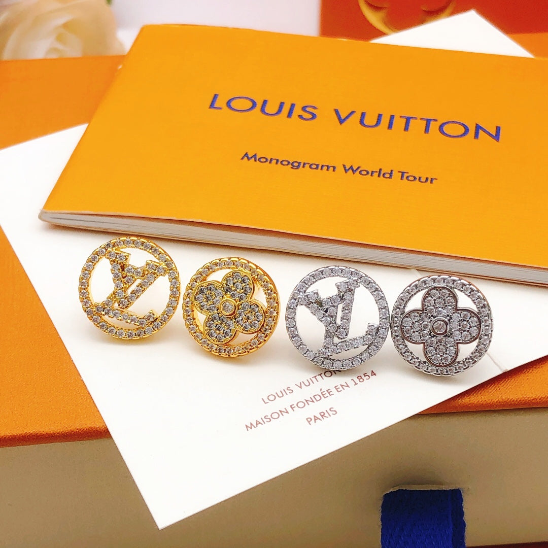 Louis Vuitton Blossom Diamond 18K Gold Earrings