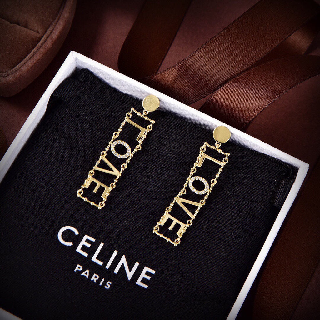 Celine LOVE Diamonds 18K Gold Earrings