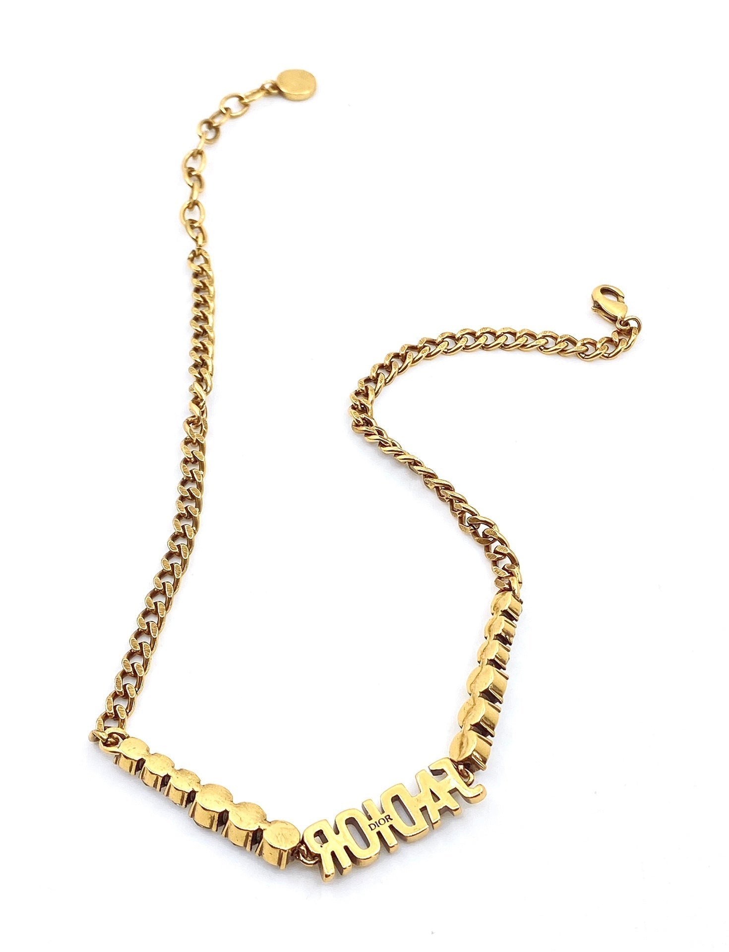 Dior J'adior Crystal Choker 18K Gold Necklace
