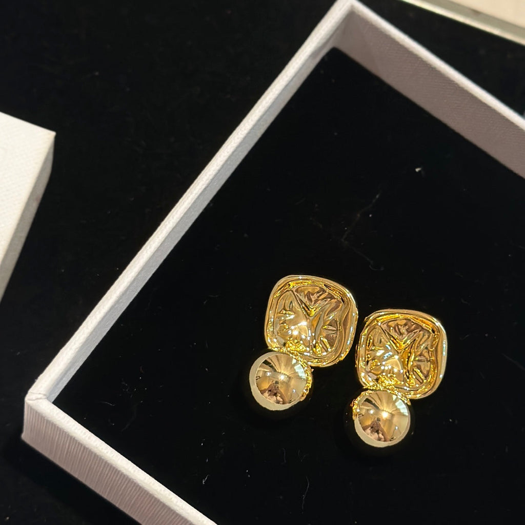 Celine Vintage 18K Gold Earrings