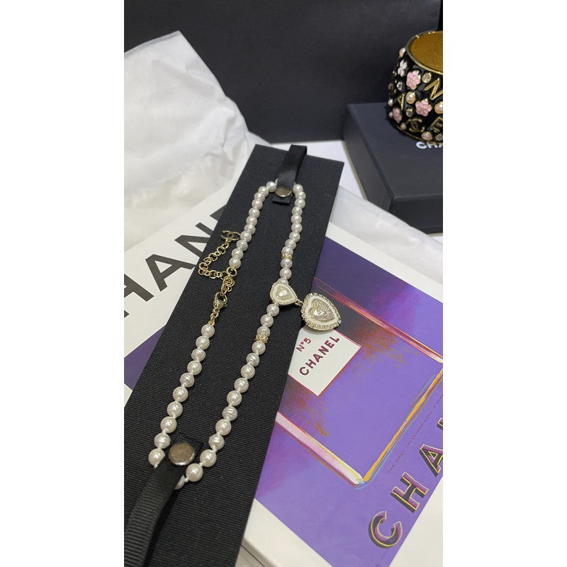 Chanel 24A Pearl 18K Gold Necklace