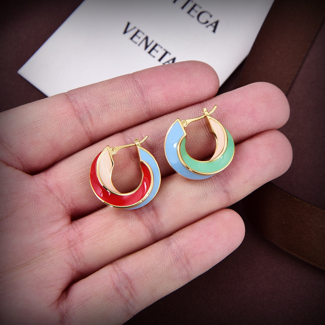 Bvlgari Twist Hoop 18K Gold Earrings