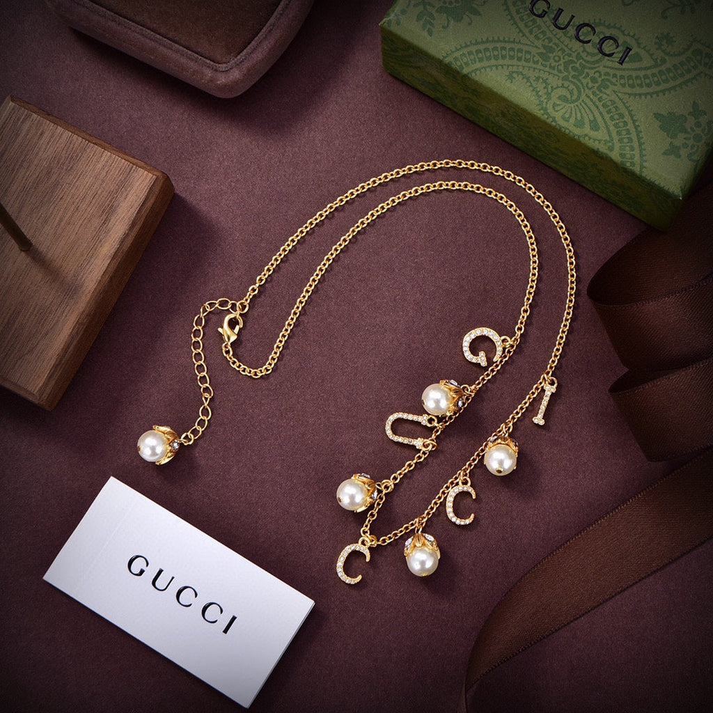 Gucci Double Fashion Show Chain 18K Gold Necklace