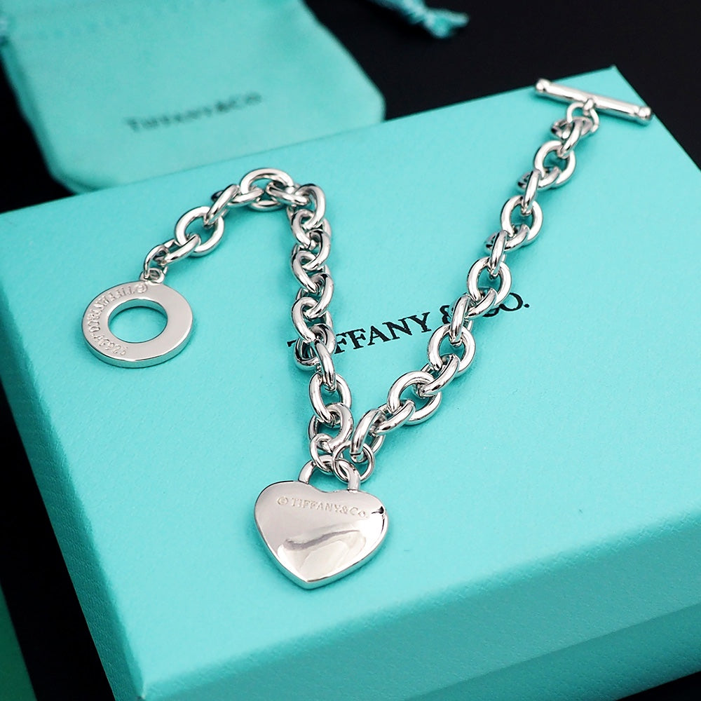 Tiffany Tag Chain 18K Gold Bracelet