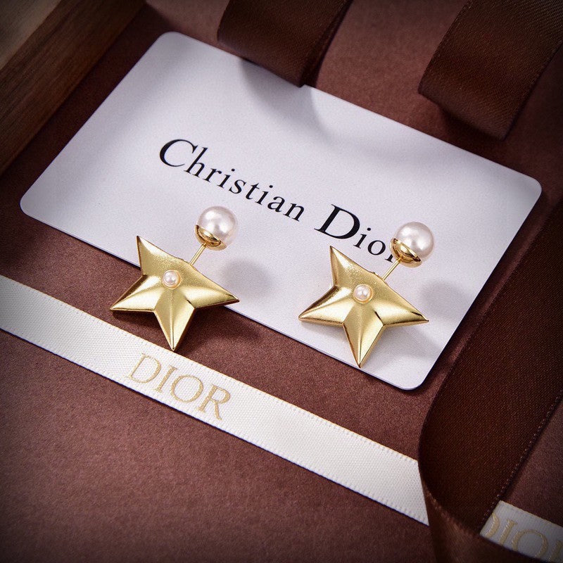 Dior Tribales Star 18K Gold Earrings