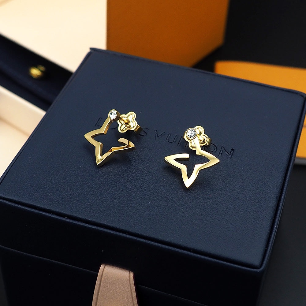 Louis Vuitton Blossom Mini Hoops 18K Gold Earrings