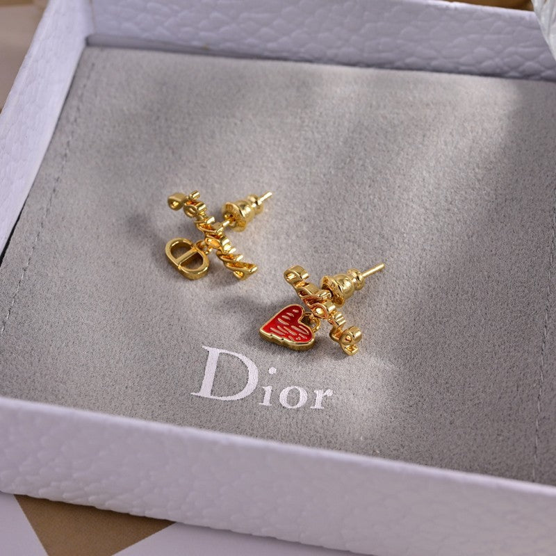 Dior Dioramour Je Vous Adore 18K Gold Earrings