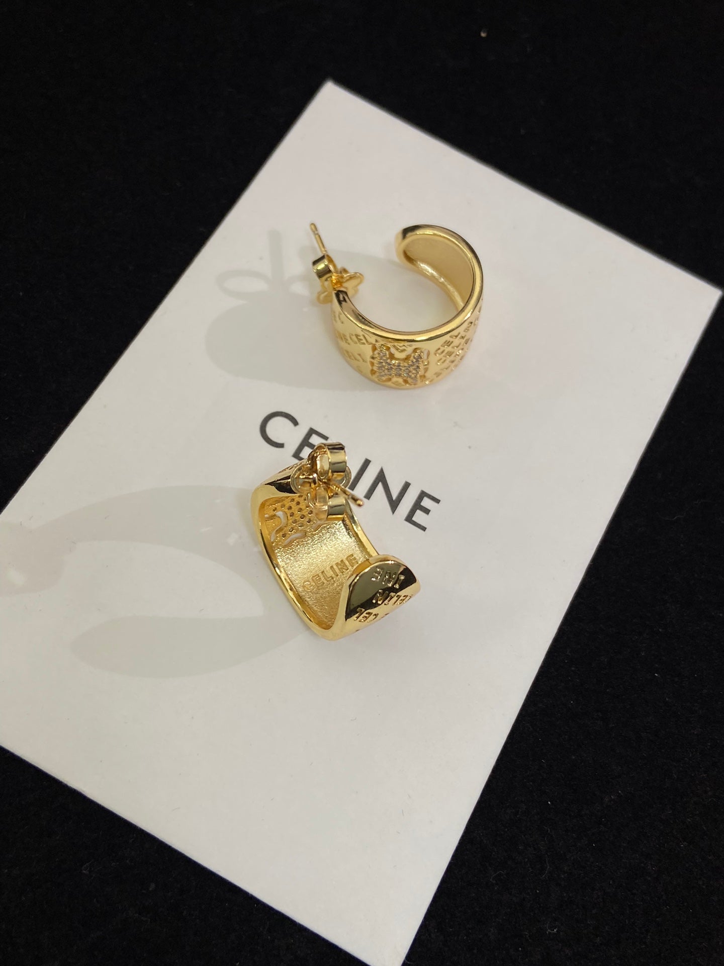 Celine Diamonds 18K Gold Earrings