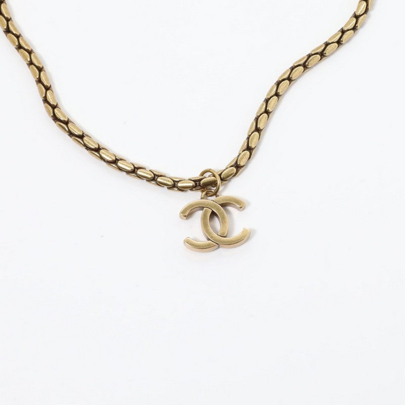 Chanel Vintage Gold Choker 18K Gold Necklace