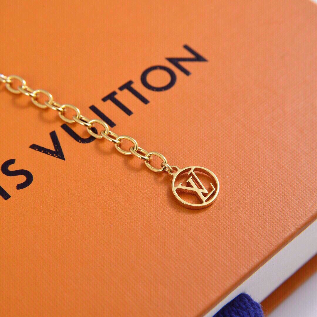 Louis Vuitton Logomania 18K Gold Bracelet