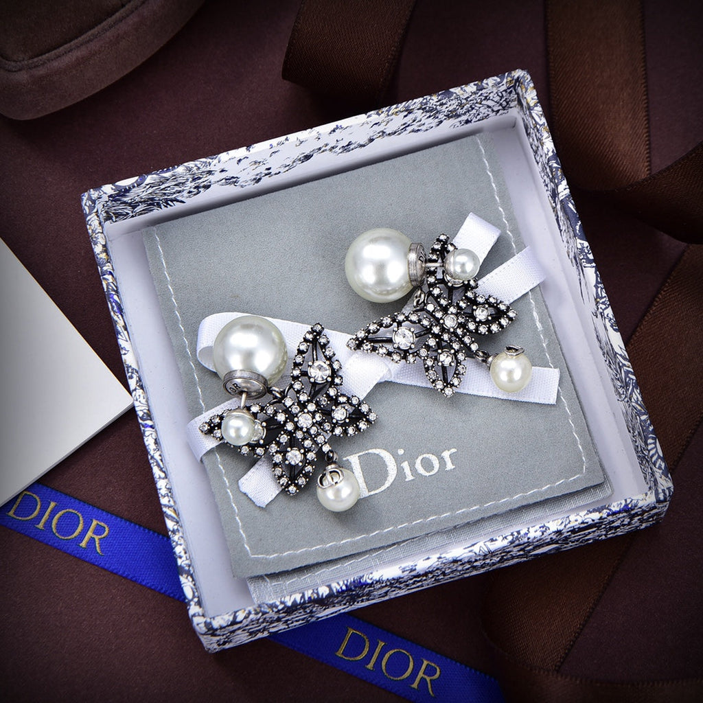 Dior Tribales Butterfly 18K Gold Earrings
