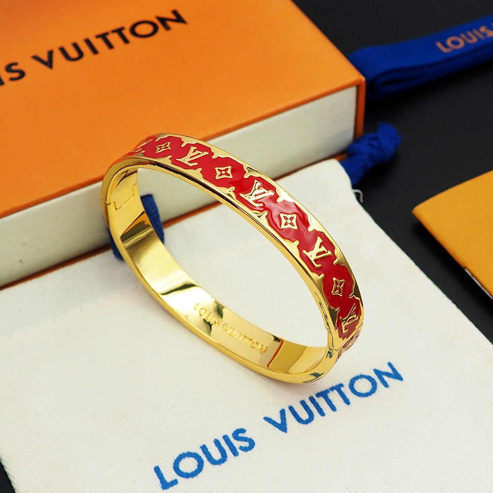 Louis Vuitton Color Monogram 18K Gold Bracelet