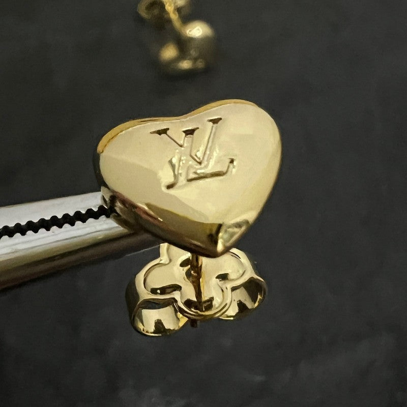 Louis Vuitton Heart 18K Gold Earrings