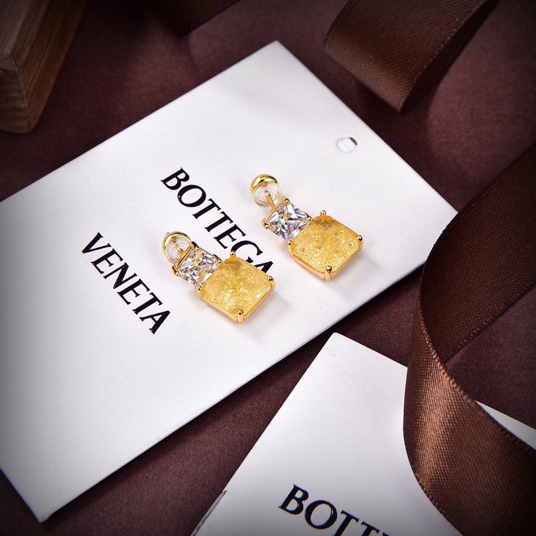 Bvlgari Crystals 18K Gold Earrings