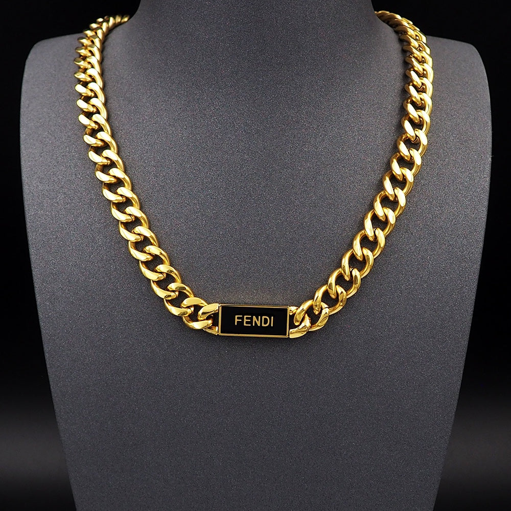 Fendi Chain 18K Gold Necklace