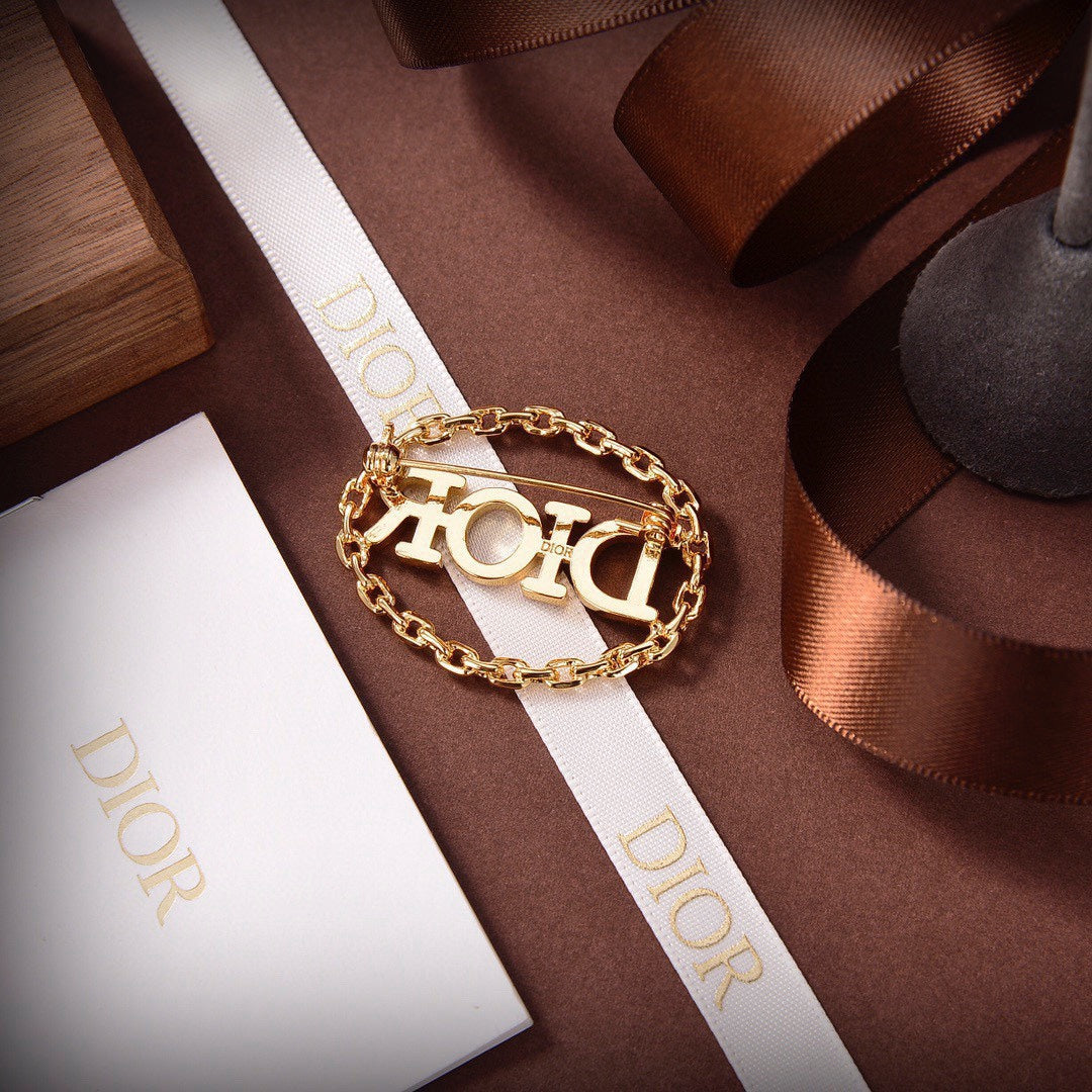Dior Revolution Color Crystals 18K Gold Brooch