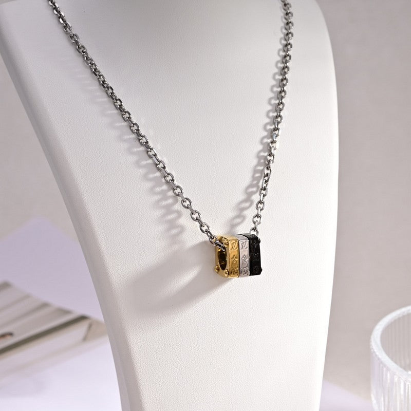 Louis Vuitton Bold Tri-Color 18K Gold Necklace