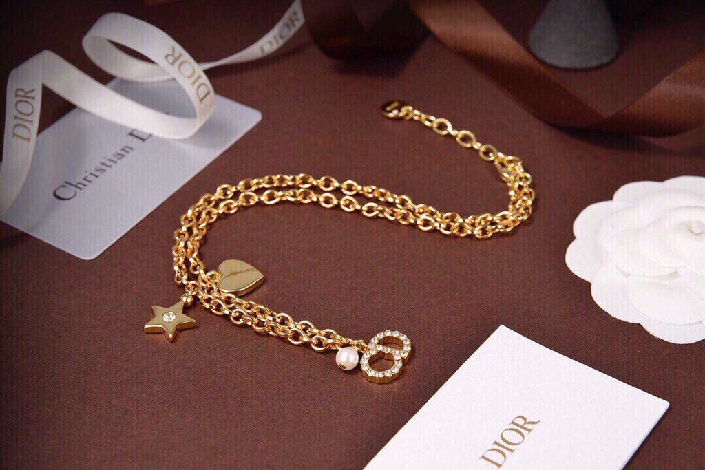 Dior 30 Montaigne Choker 18K Gold Necklace