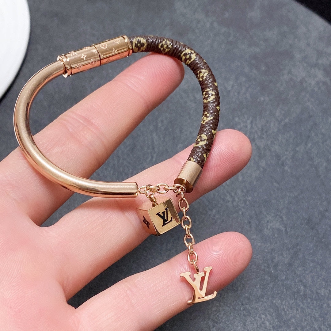 Louis Vuitton Dice 18K Gold Bracelet