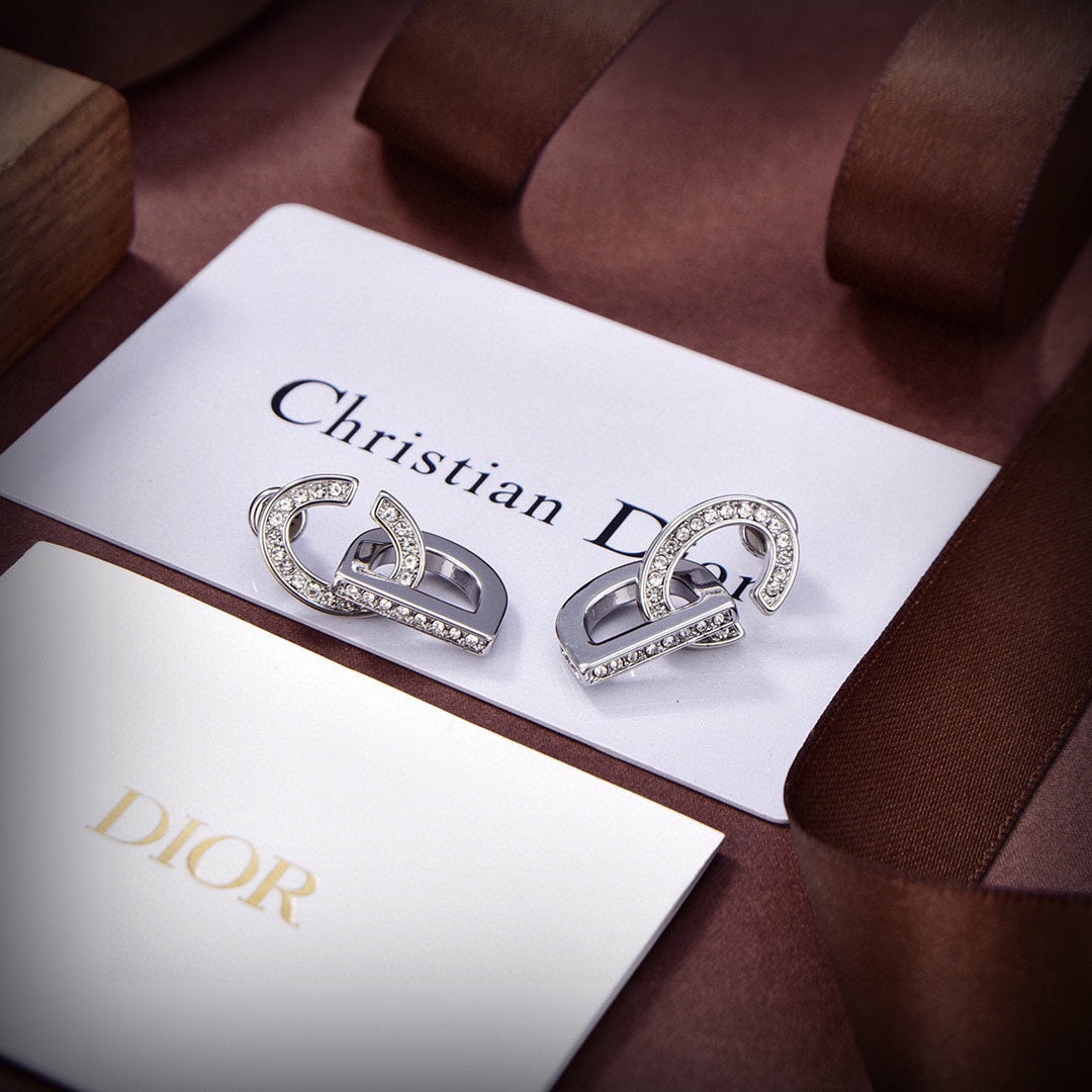 Dior Lock 18K Gold Earrings