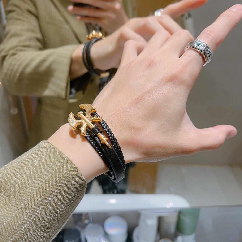 Gucci Double Anger Forrest 18K Gold Bracelet
