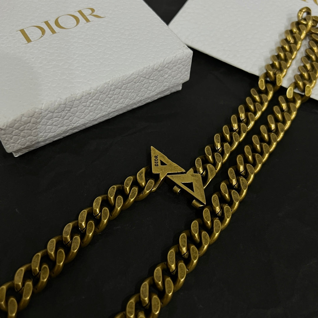 Dior Diamond Chain 18K Gold Necklace