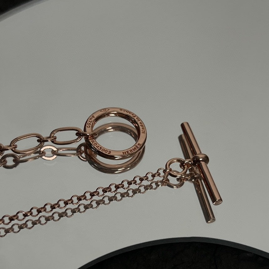 Hermes Chaine D'ancre Chain 18K Gold Necklace