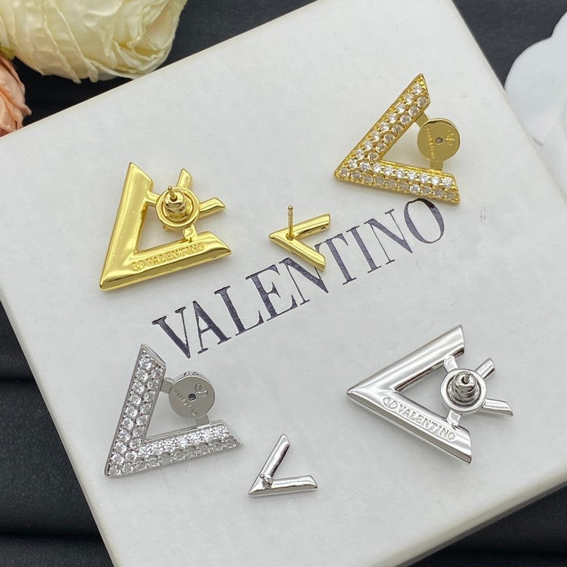 Valentino Valentino Diamond 18K Gold Earrings