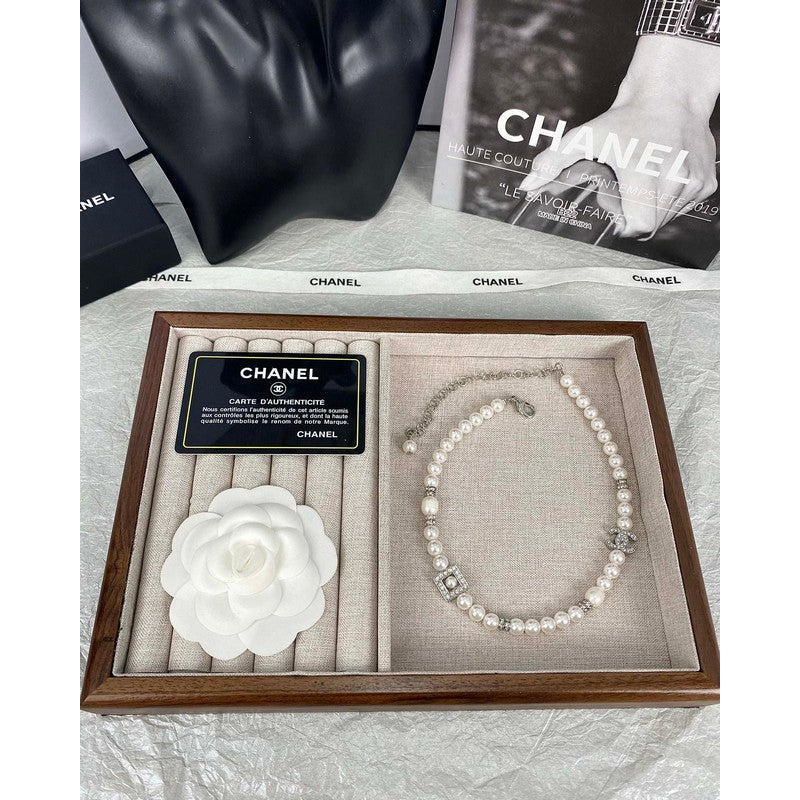 Chanel Pearl 18K Gold Necklace