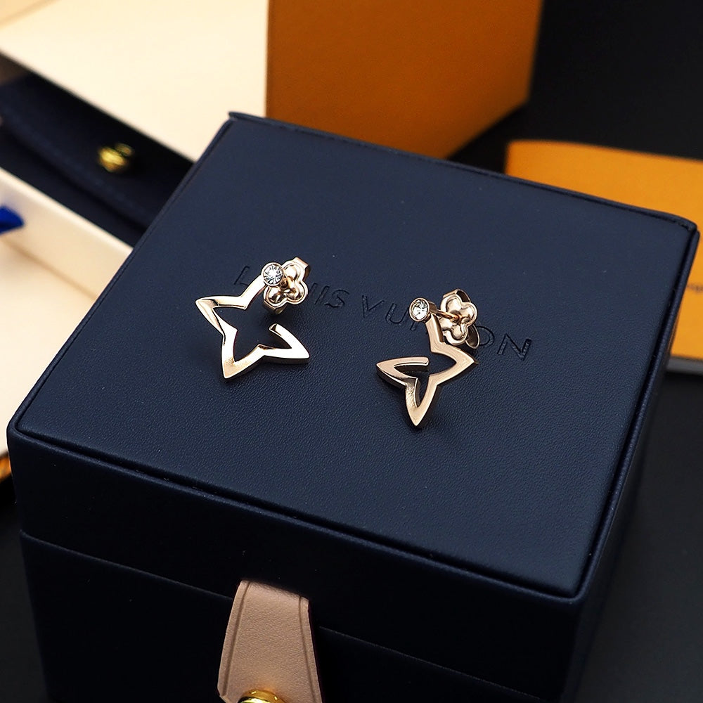 Louis Vuitton Blossom Mini Hoops 18K Gold Earrings