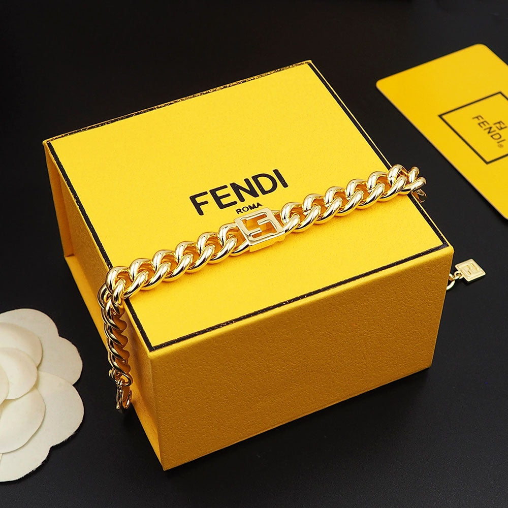 Fendi x Marc Jacobs Forever 18K Gold Bracelet