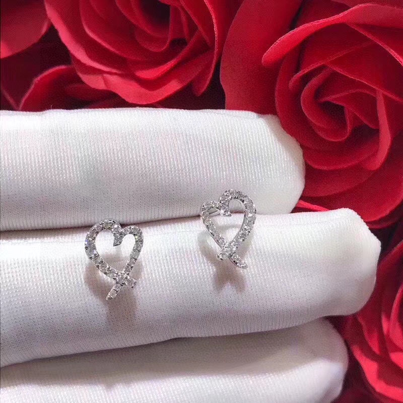 Tiffany Diamond 18K Gold Earrings