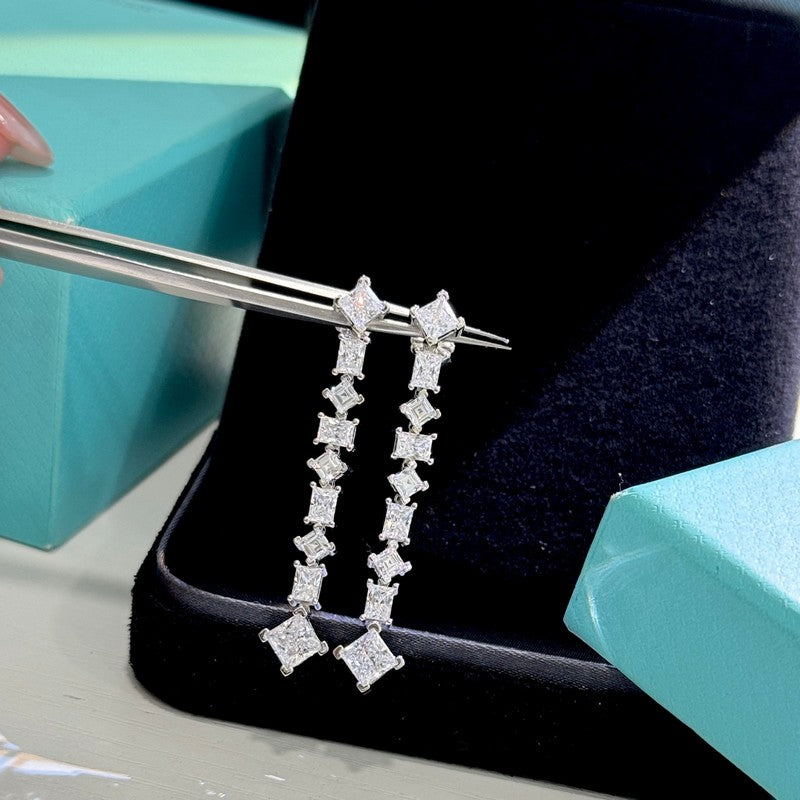 Tiffany Diamond 18K Gold Earrings
